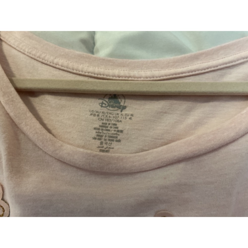 Walt Disney World Parks Icons Pink Graphic T-Shirt Women XL Organic Cotton Blend - Picture 4 of 11